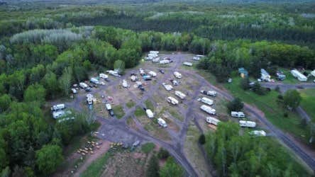 Camper-submitted photo at The Backyard at Amnicon Lake near South Range, WI
