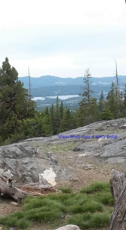 from vista point you can see downwards towards Spicer and Utica.