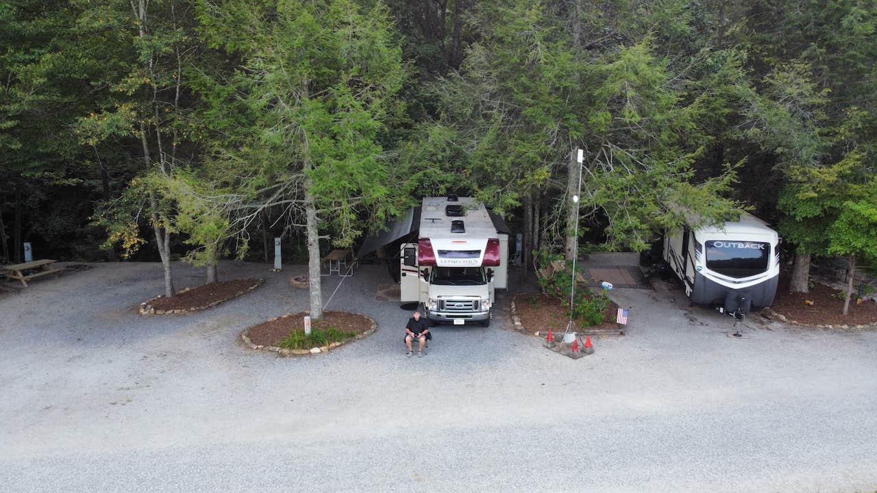 Kevin A.'s photo of rv camping at Buck Creek near Spruce Pine, NC