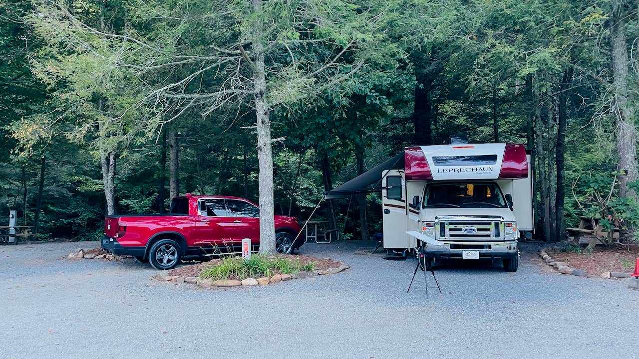 Kevin A.'s photo of rv camping at Buck Creek near Spruce Pine, NC