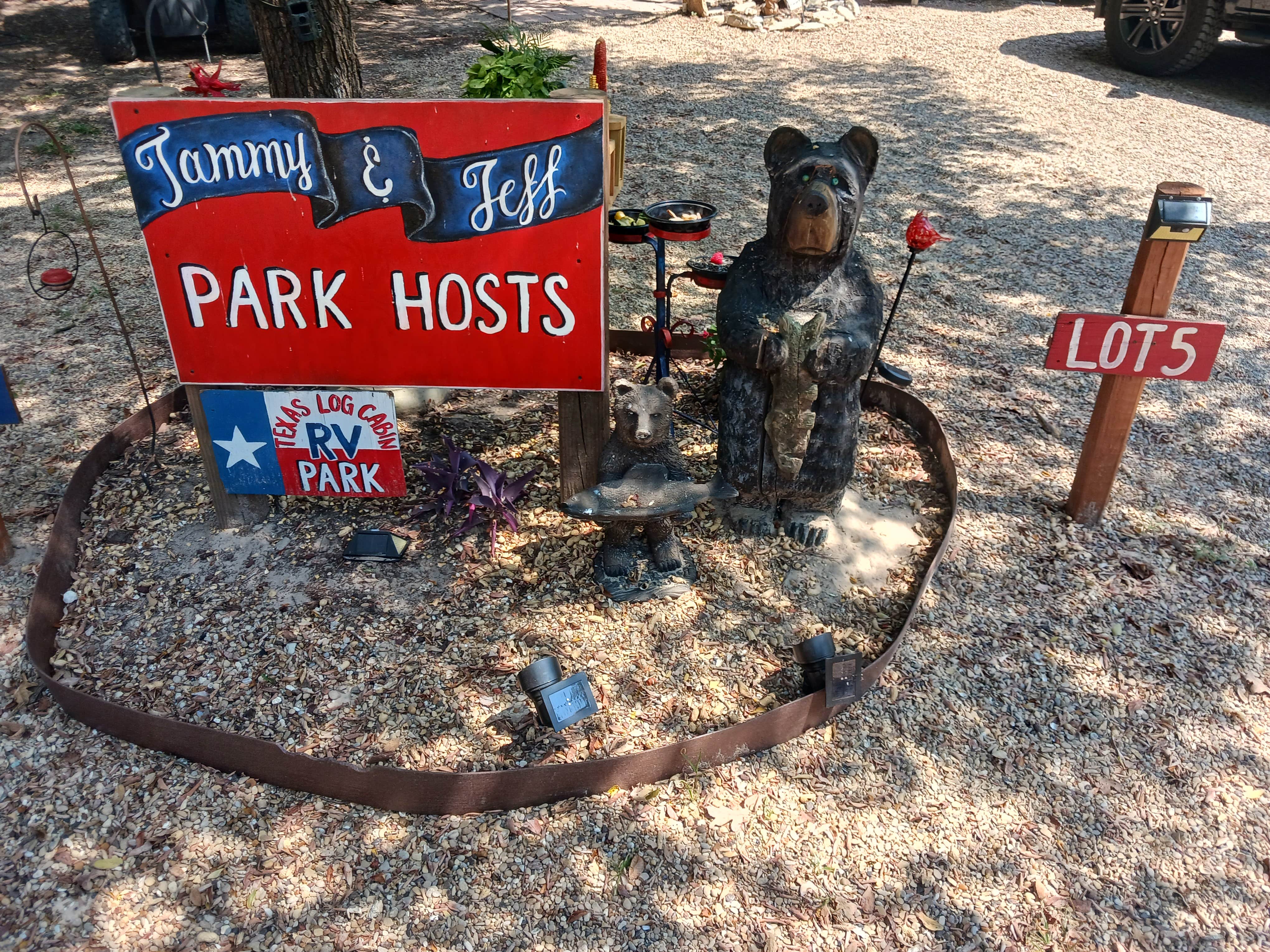 LMN's photo of camping with pets at Texas Log Cabin RV Park near Lindale, TX