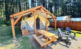 The Dyrt's photo of glamping accommodations at Umpqua's Last Resort & Oregon Mountain Guides near Fall Creek Lake