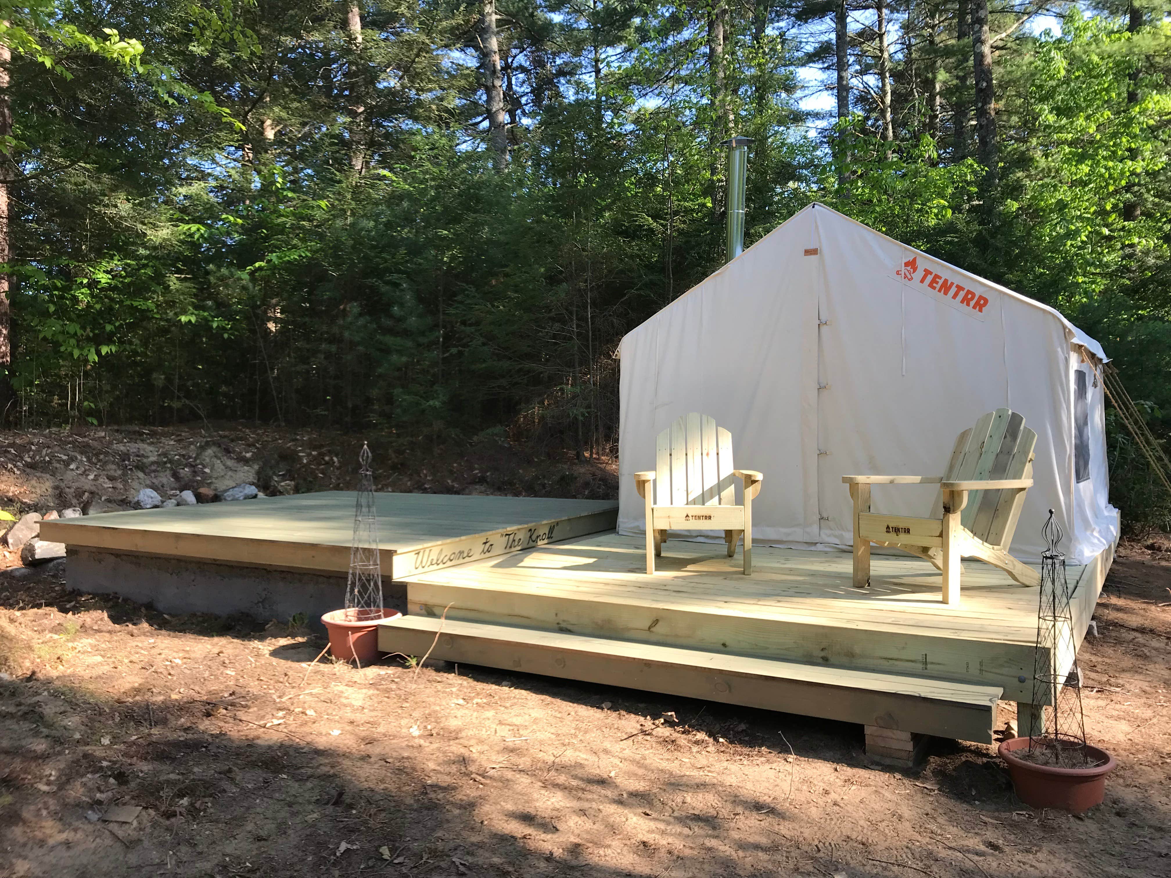 The Dyrt's photo of glamping accommodations at The Knoll at Red Tractor Farm near Shapleigh, ME