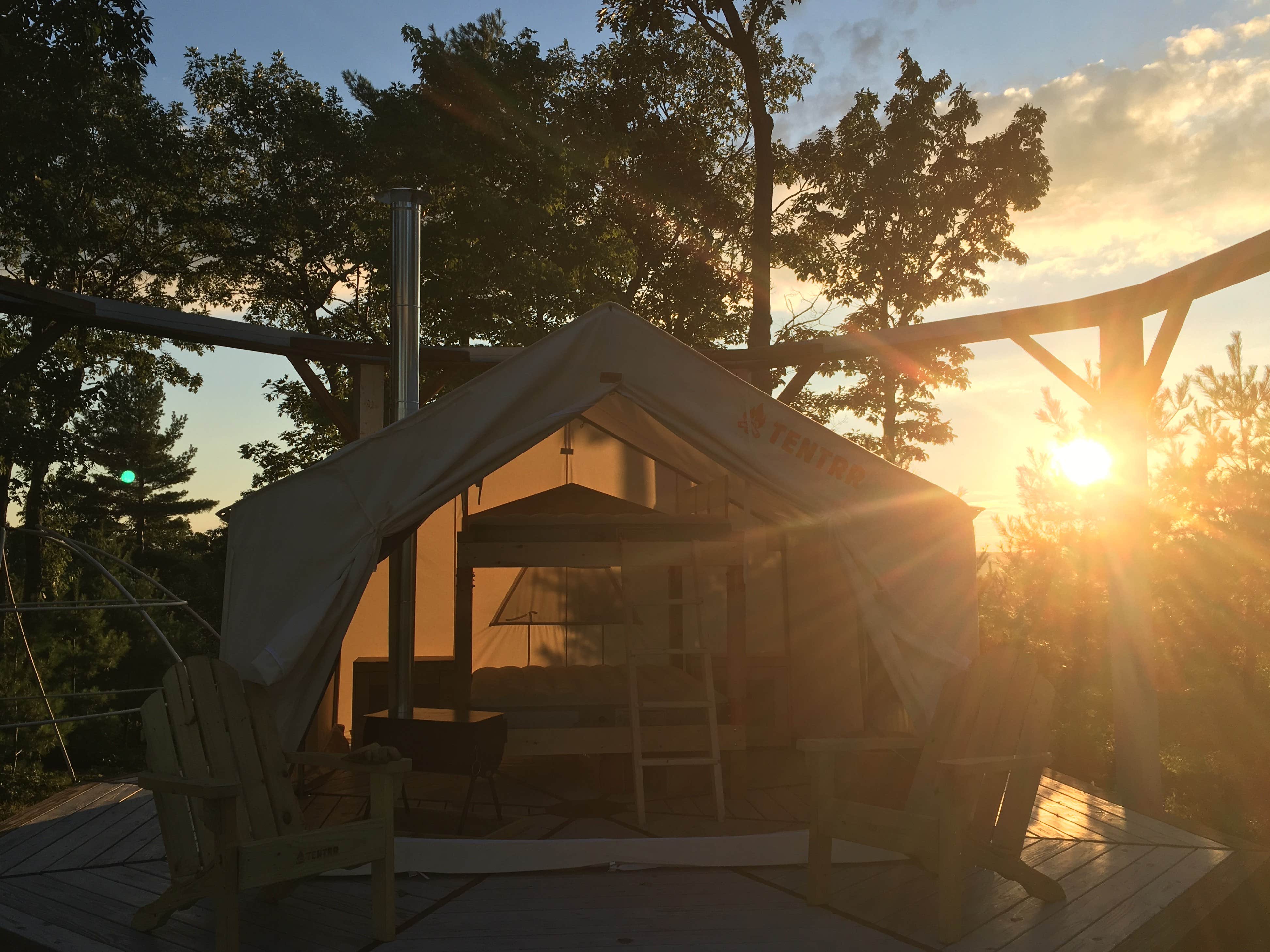 The Dyrt's photo of glamping accommodations at Bron Yr Aur near Vernon, VT