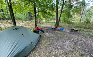 Benjamin A.'s photo of tent camping at Elk Canoe Campground near Morley, MI