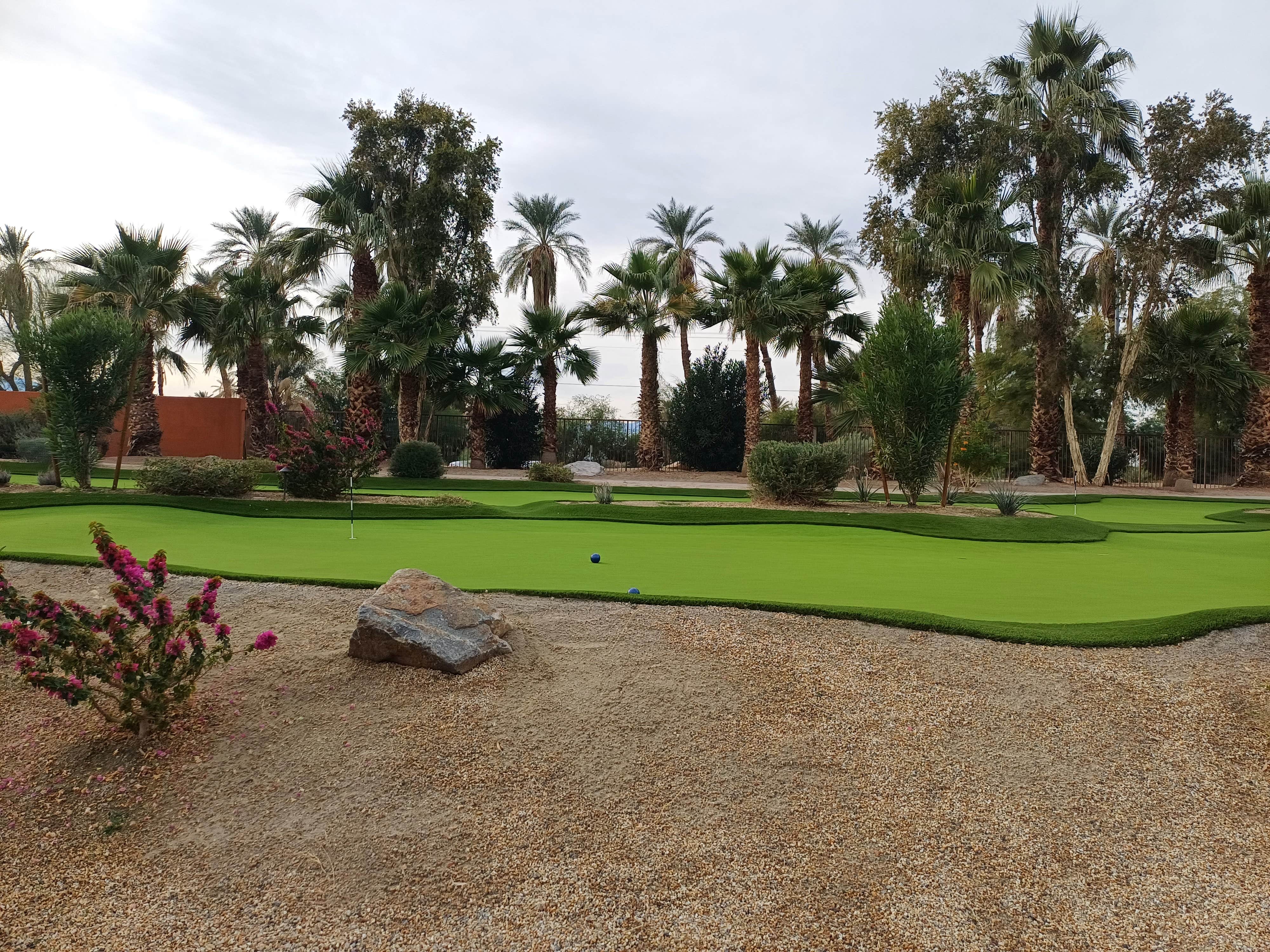 Laura M.'s photo of camping with pets at Coachella Lakes RV Resort near Joshua Tree National Park