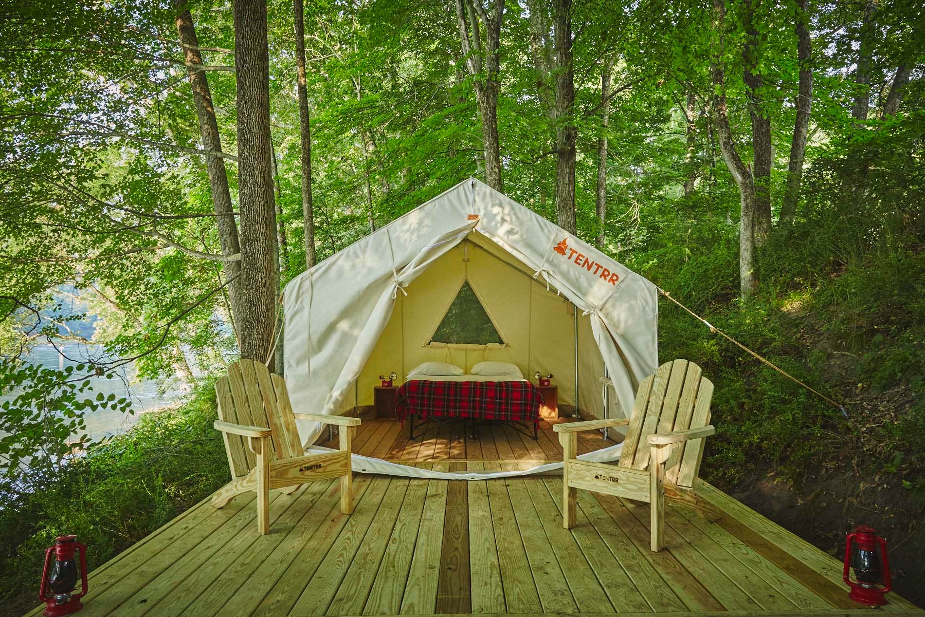 The Dyrt's photo of glamping accommodations at River's Edge Sunrise near Layton, NJ
