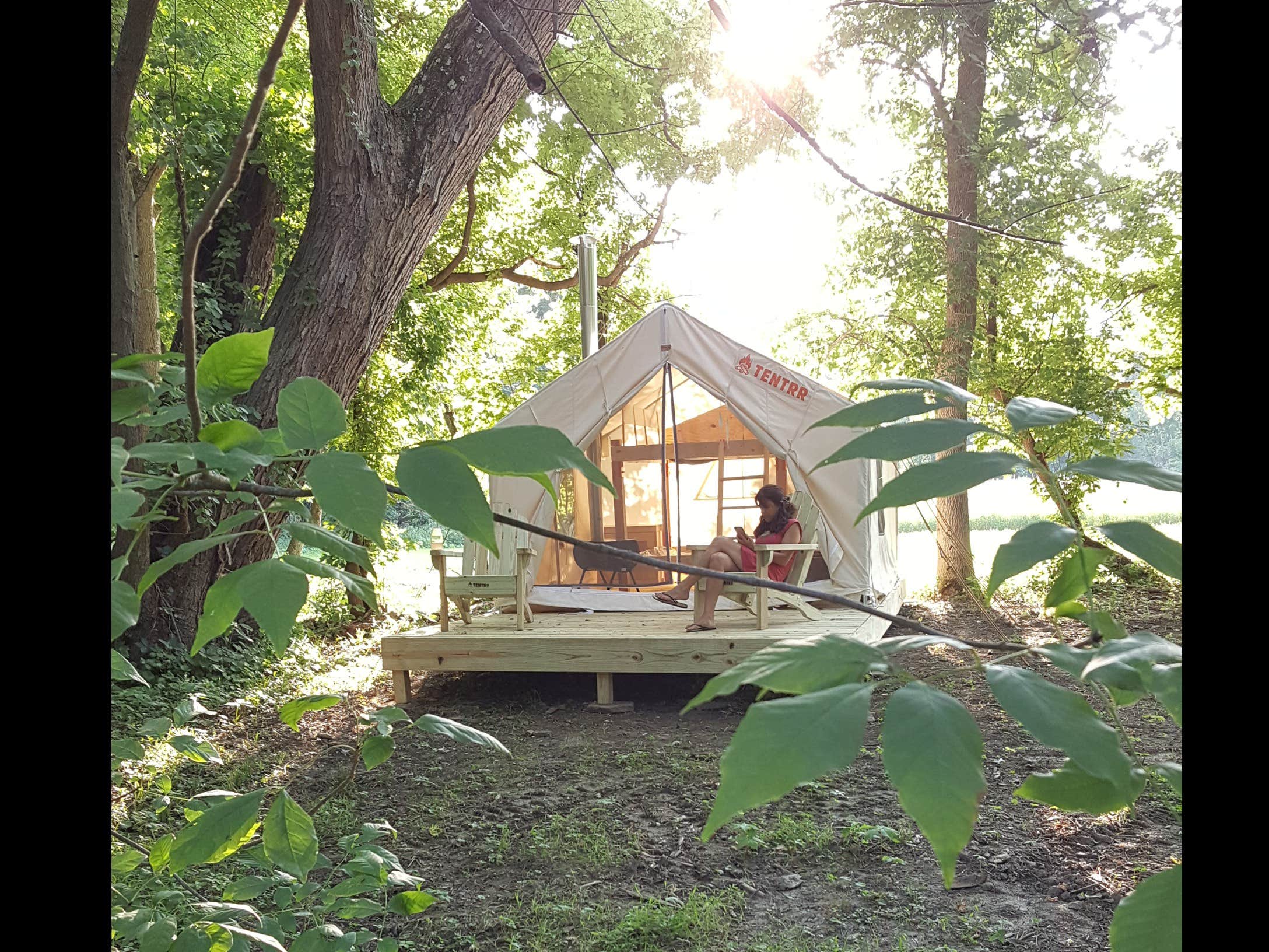 The Dyrt's photo of glamping accommodations at Hudson River Pharm Waterfront near Round Lake, NY