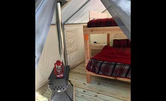The Dyrt's photo of glamping accommodations at Journeys End Field of Dreams near Unity, ME