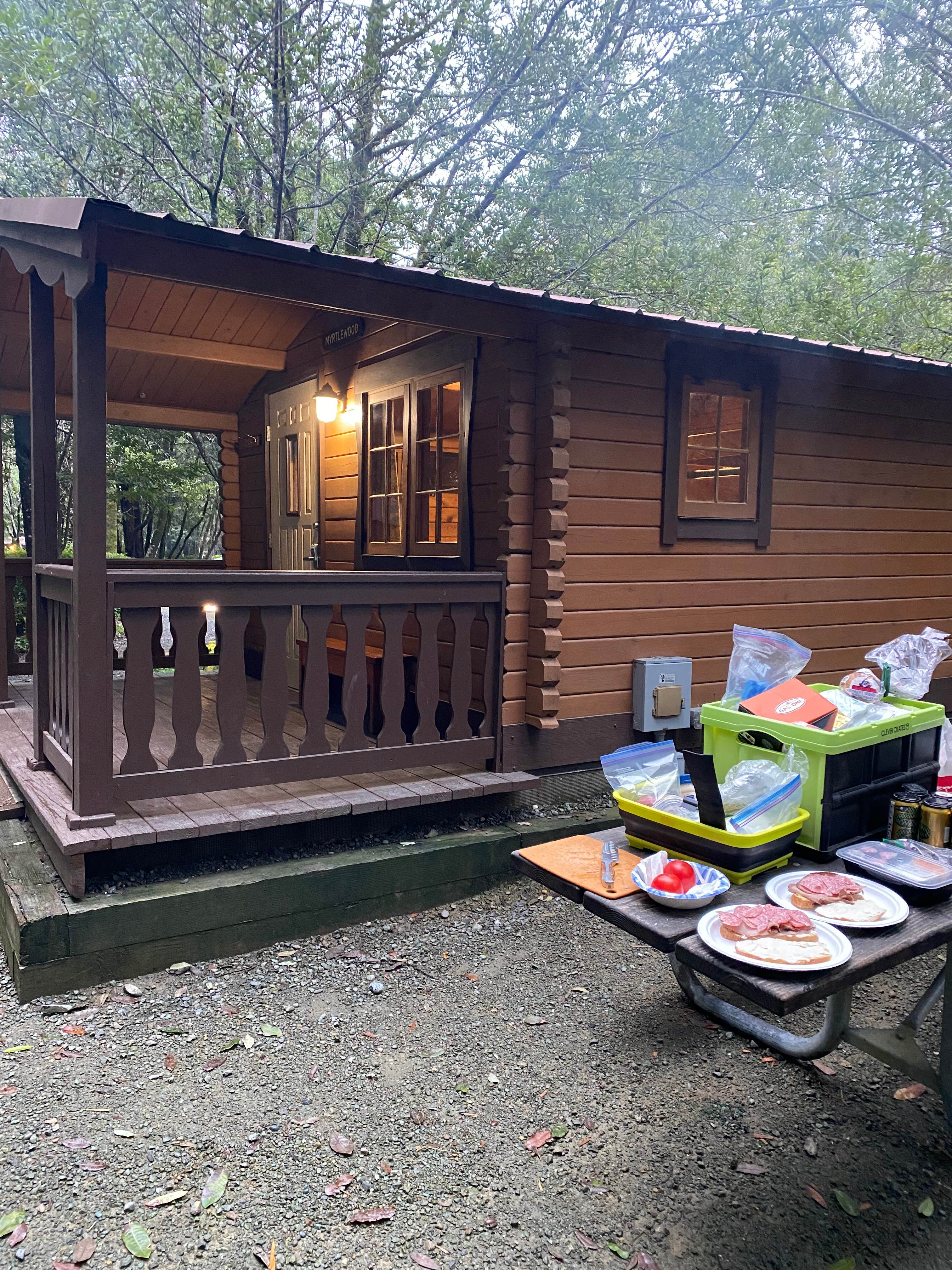 Patricia N.'s photo of a cabin at Alfred A. Loeb State Park Campground near Williams, OR