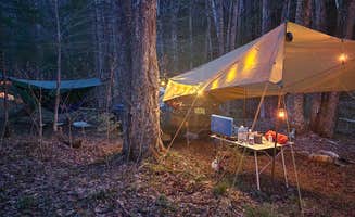 Miccal  M.'s photo of tent camping at Patterson Brookside camp on West Hill Road near Hartford, VT