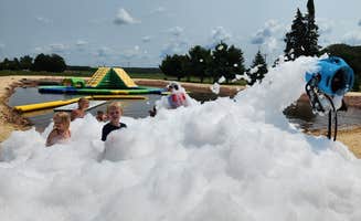 Bud S.'s photo of camping with pets at Red Barn Campground near St. Croix National Scenic Riverway