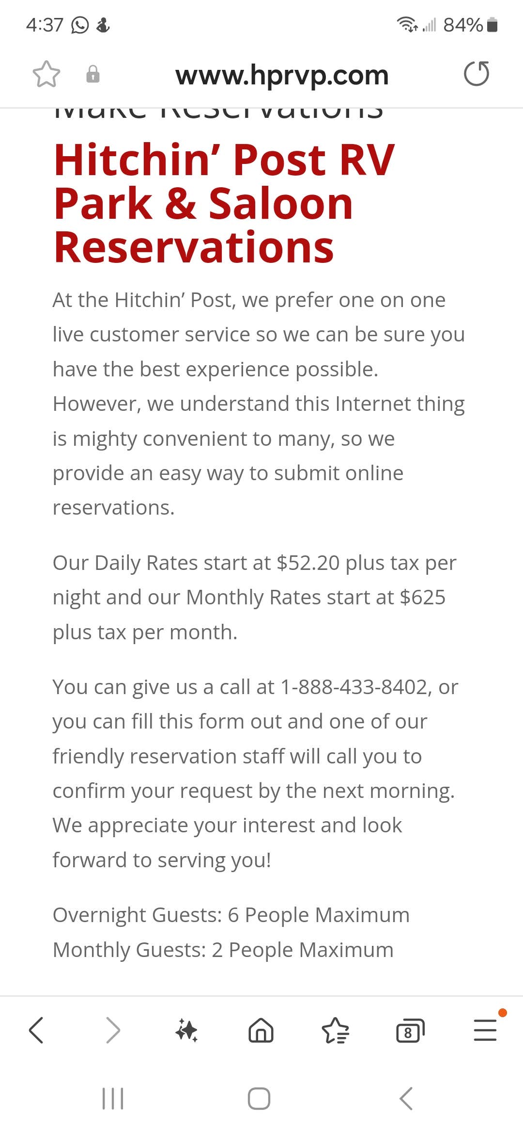 Camper-submitted photo at Hitchin' Post RV Park near North Las Vegas, NV