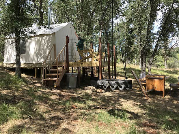 The Dyrt's photo of glamping accommodations at Trank Family Farm Campsite near Chico, CA