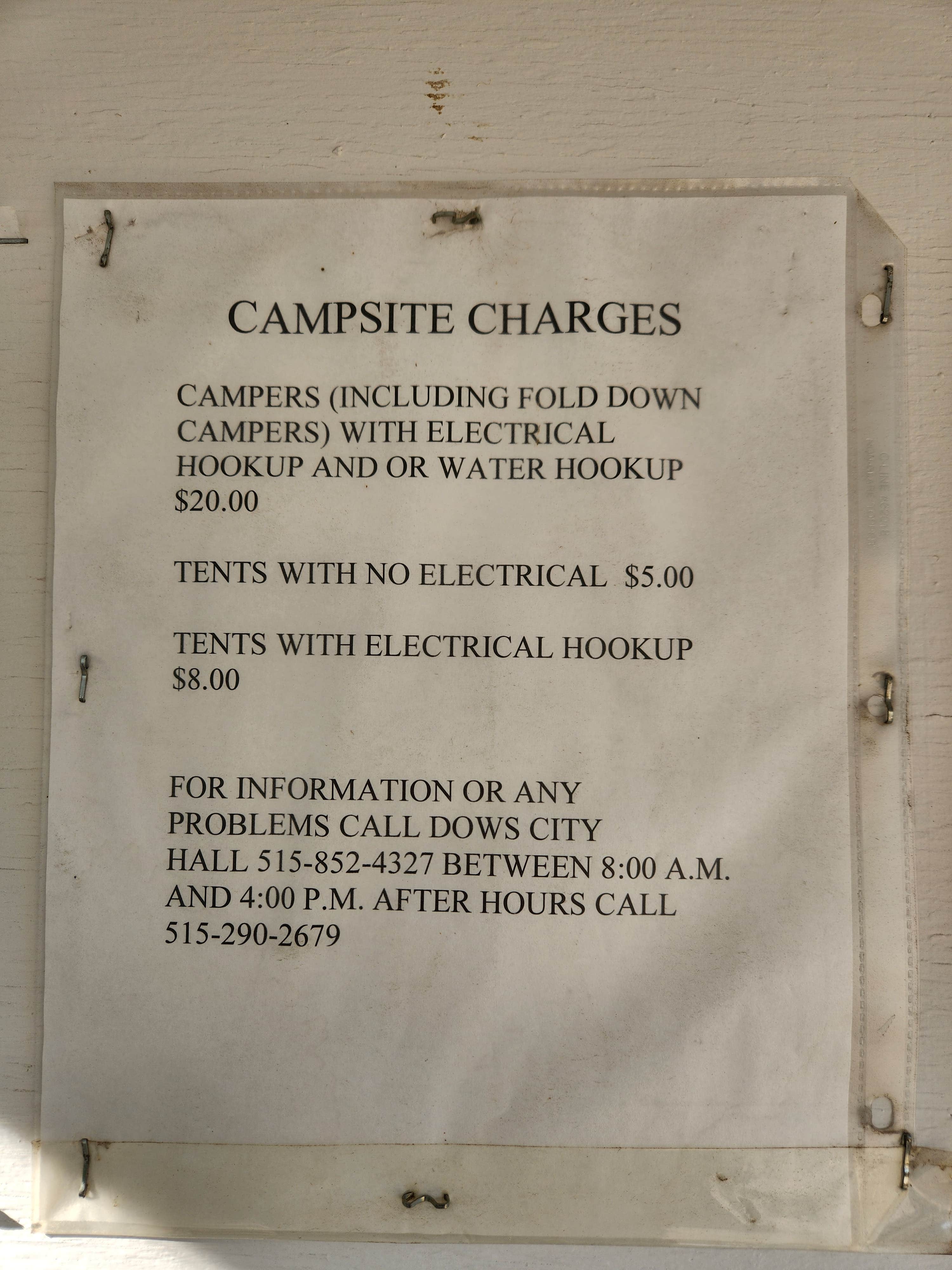 Camper-submitted photo at Dows Pool Park & Campground near Badger, IA