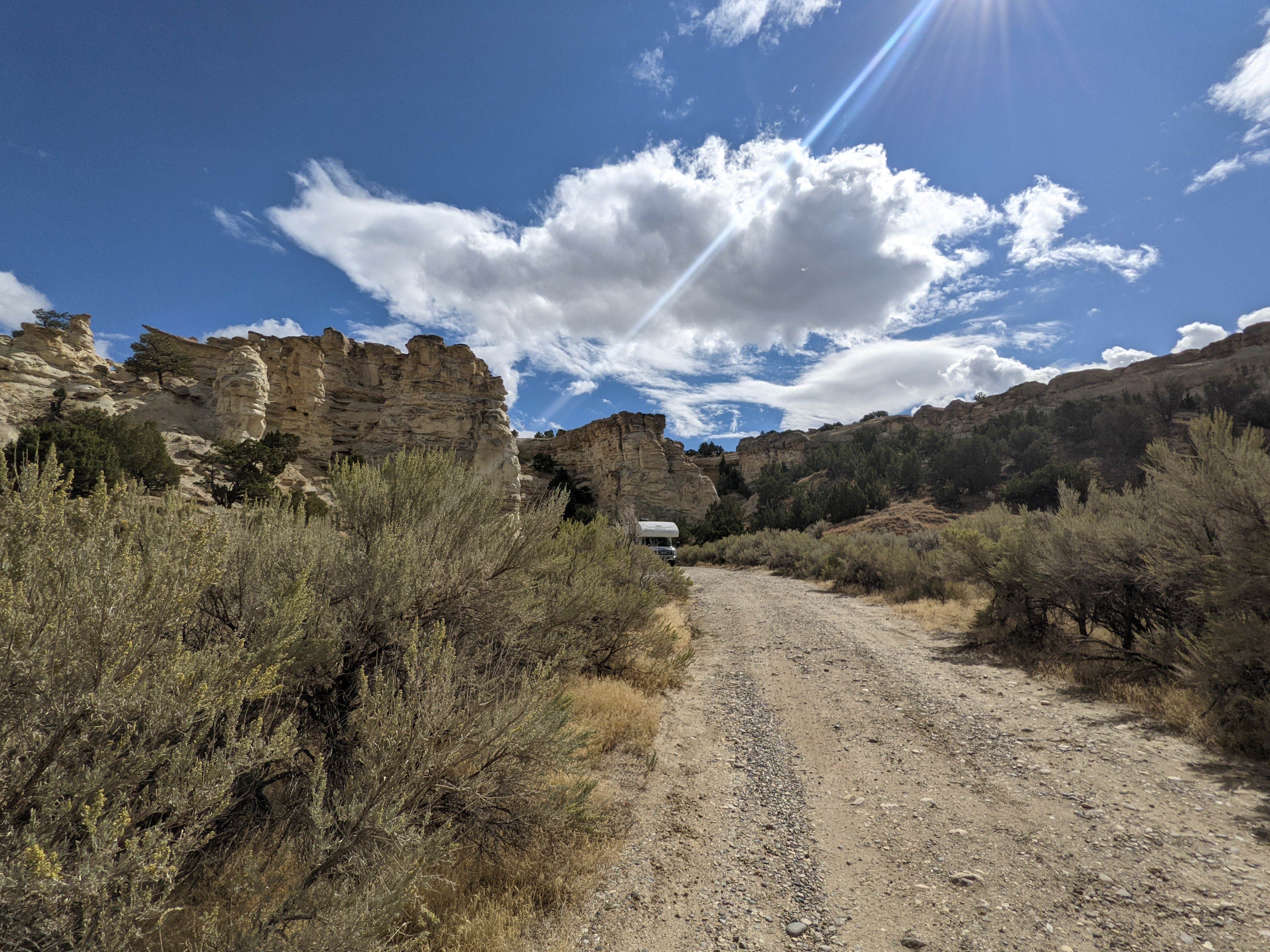 Laura M.'s photo of a dispersed camping area at Castle Gardens near Saddlestring, WY