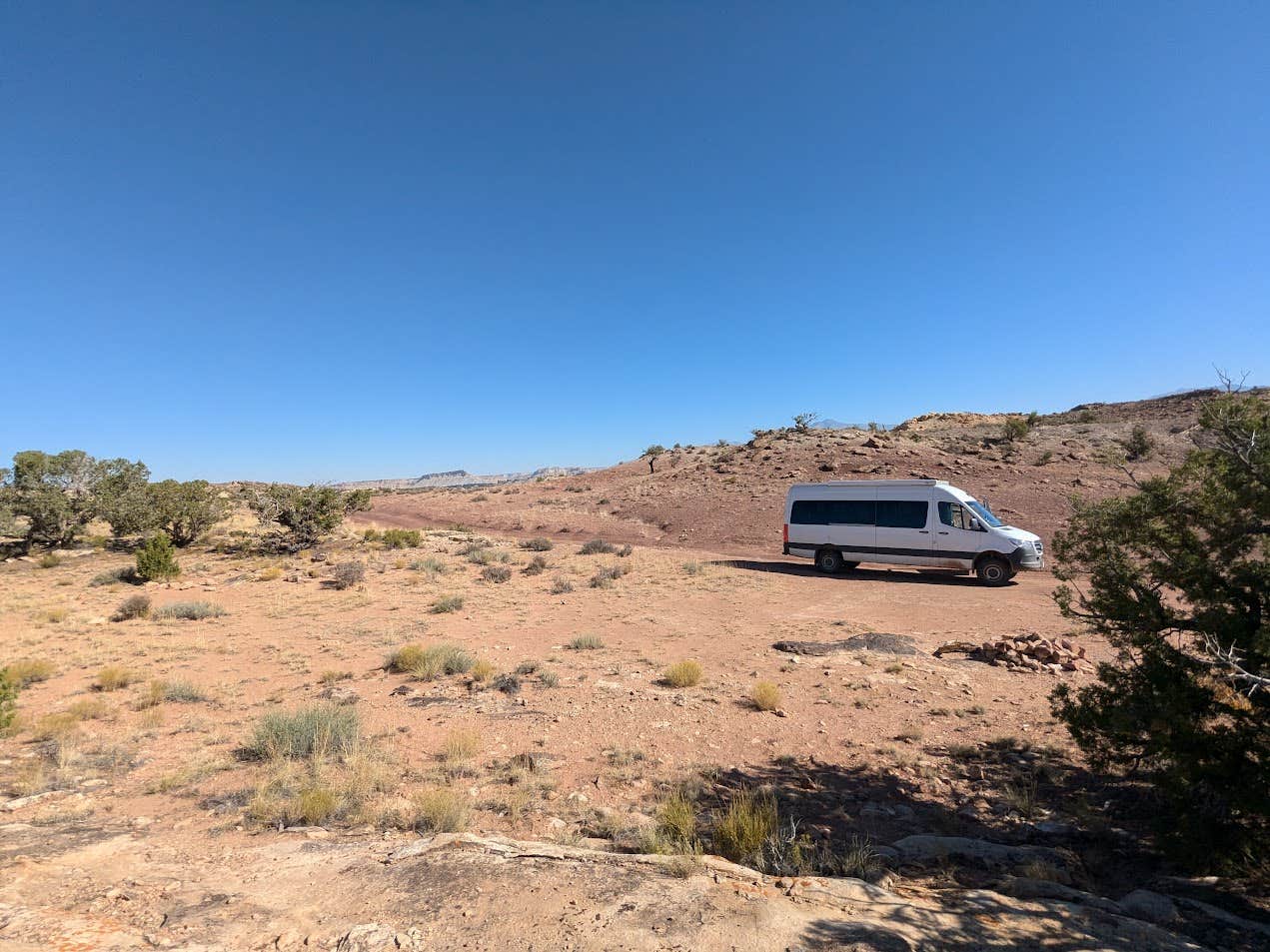 Camper-submitted photo at Dispersed CS with a view of Grand Gulch Trail high above Halls Creek near Glen Canyon National Recreation Area