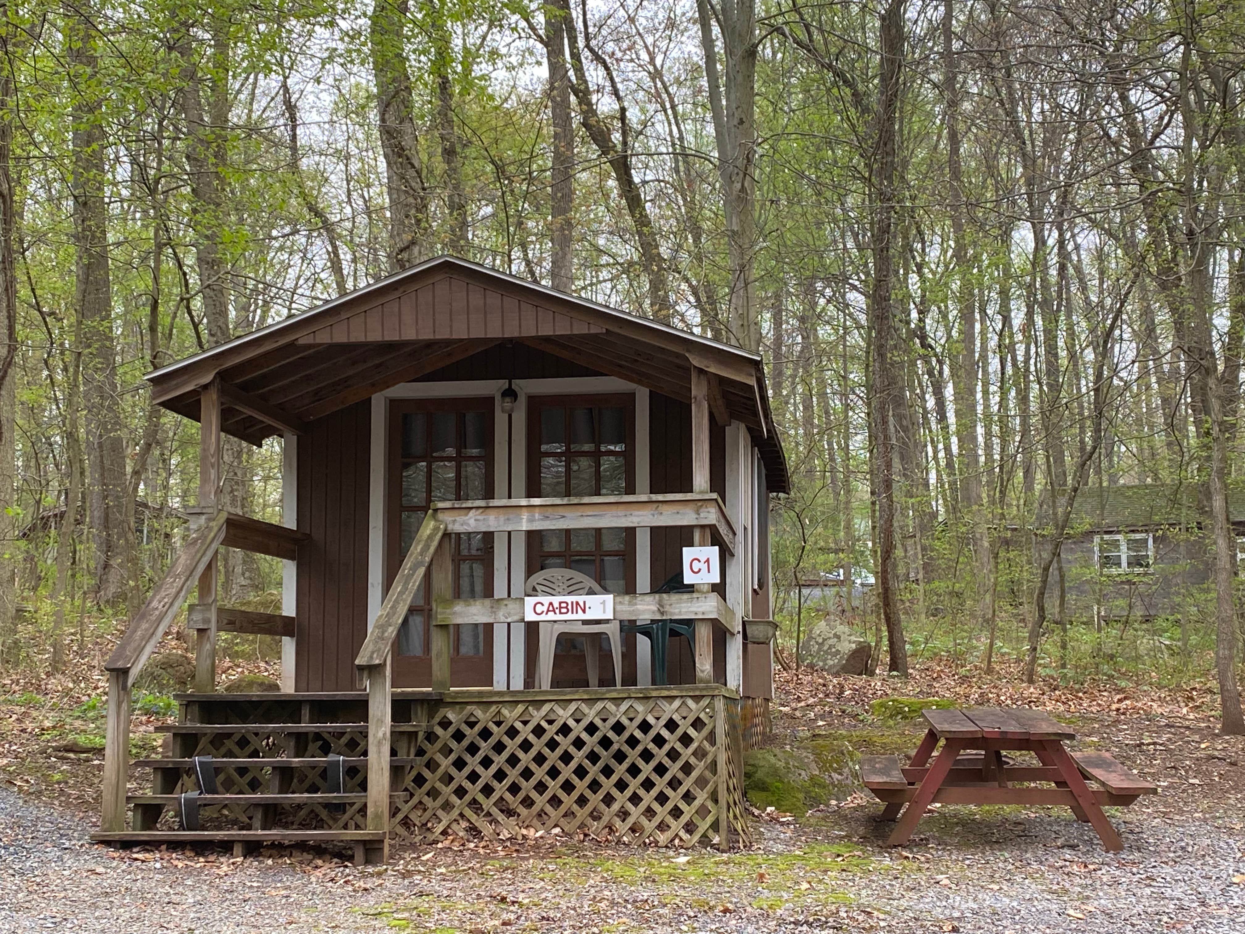 Stuart K.'s photo of glamping accommodations at Pinch Pond Family Campground & RV Park near Stewartstown, PA