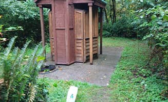 Laura M.'s photo of camping with pets at Minnie Peterson Campground near Olympic National Park