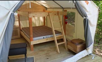 The Dyrt's photo of glamping accommodations at Lakefront at Big Clemons near North Bridgton, ME