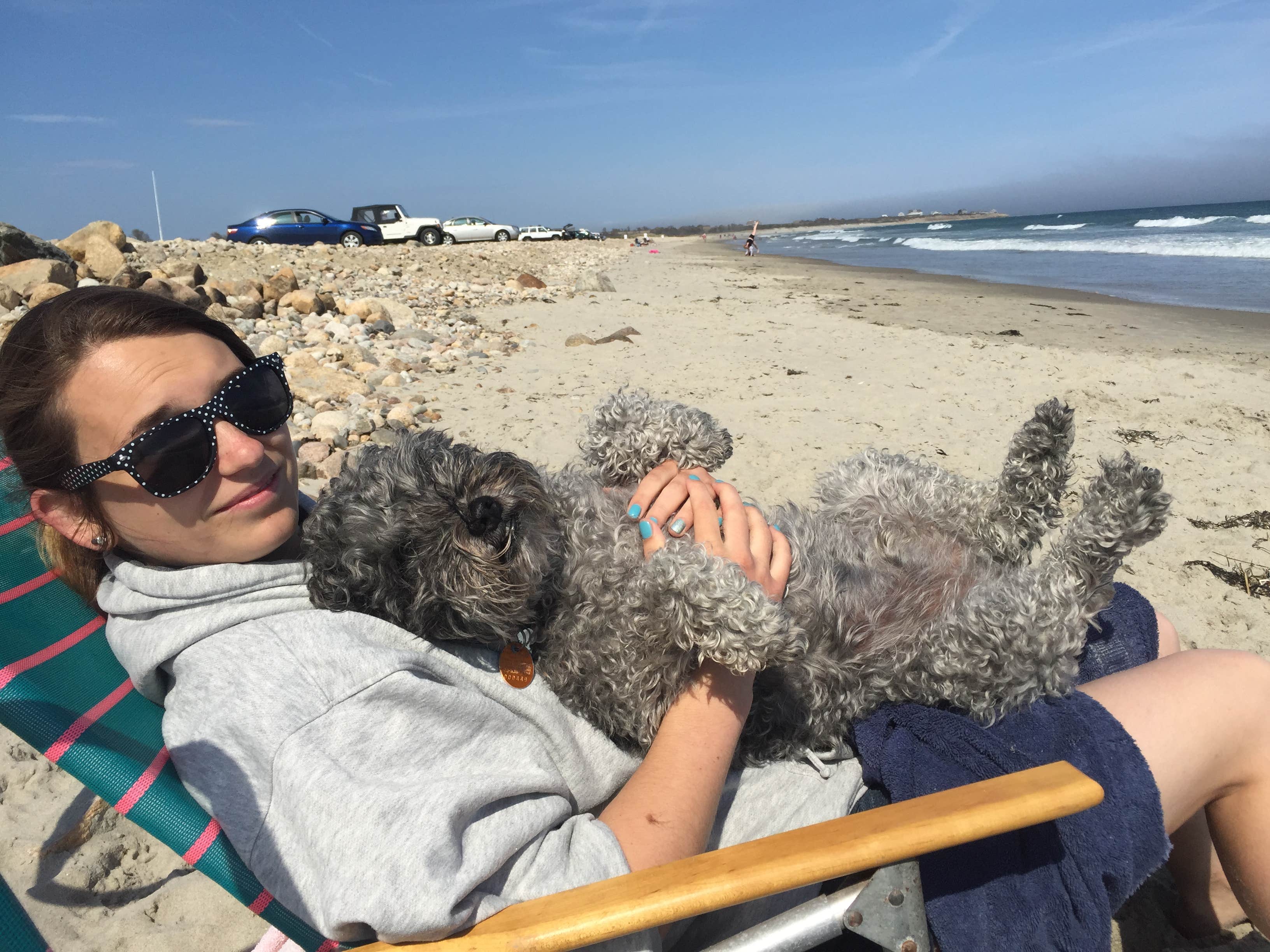 Molly G.'s photo of camping with pets at Burlingame State Park Campground near West Warwick, RI