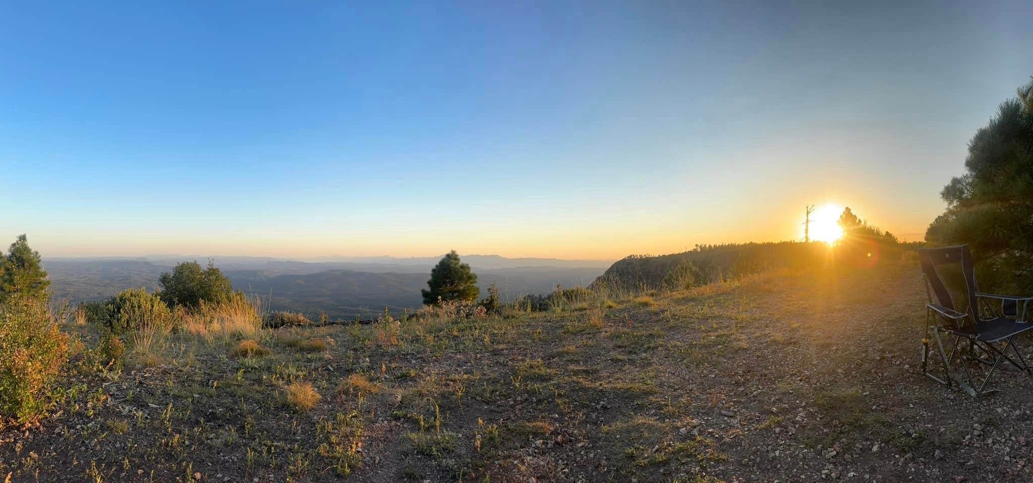 Bradley K.'s photo of a dispersed camping area at Molitor Spot Along Rim Road - Dispersed near Kohls Ranch, AZ