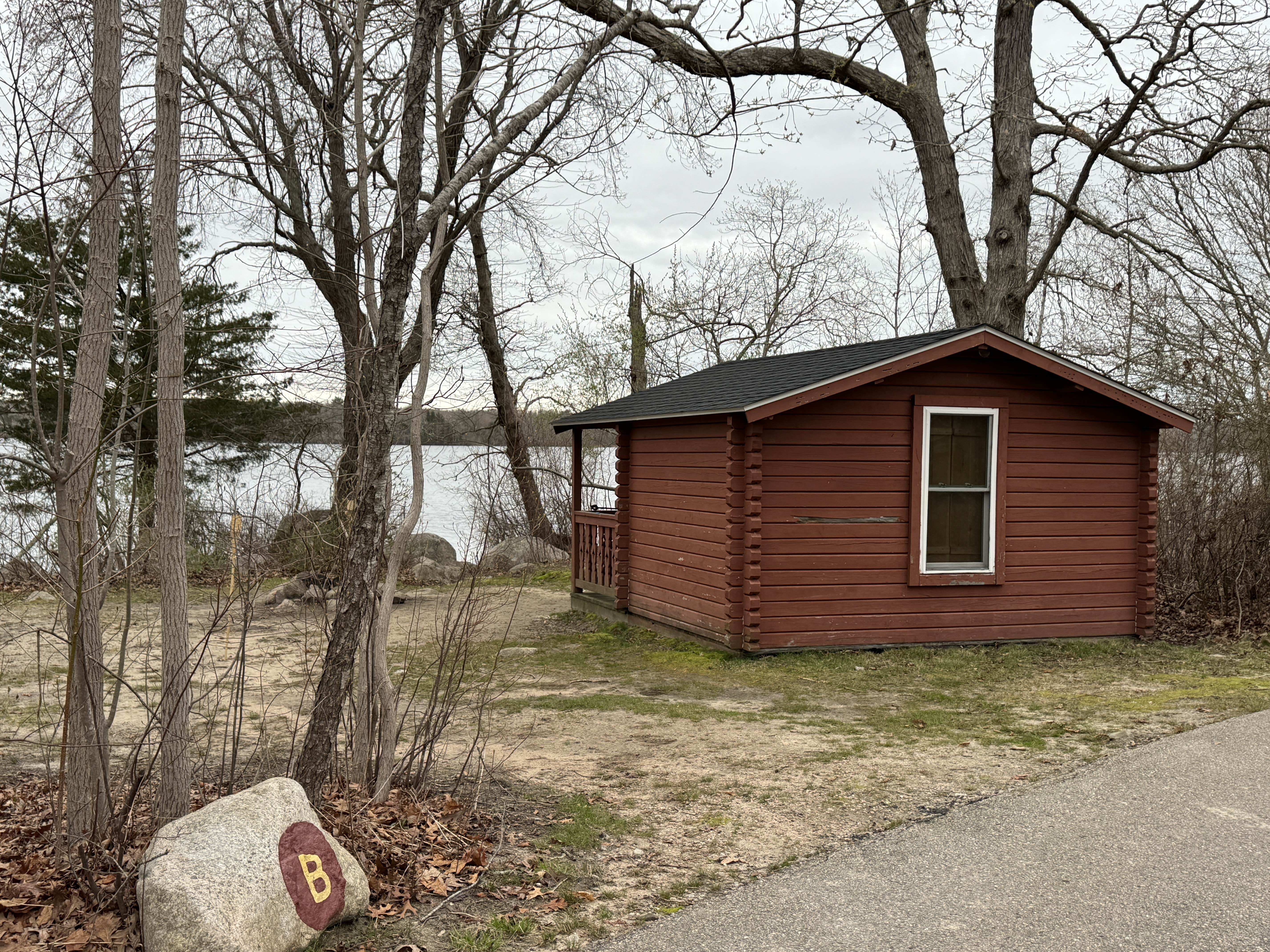 Lee D.'s photo of glamping accommodations at Burlingame State Park Campground near Stonington, CT