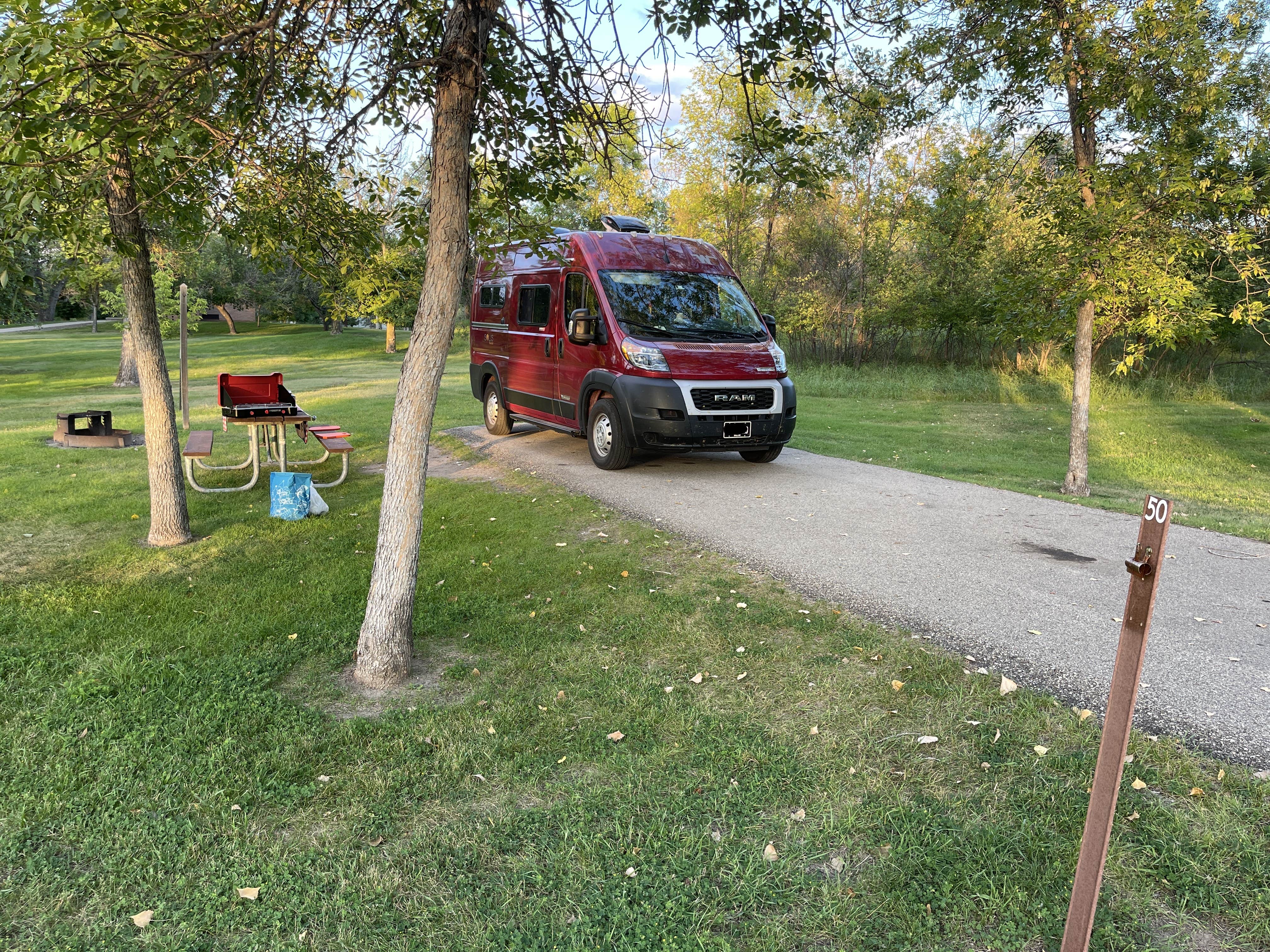 Lee D.'s photo of rv camping at COE Lake Sakakawea Downstream Campground near Washburn, ND