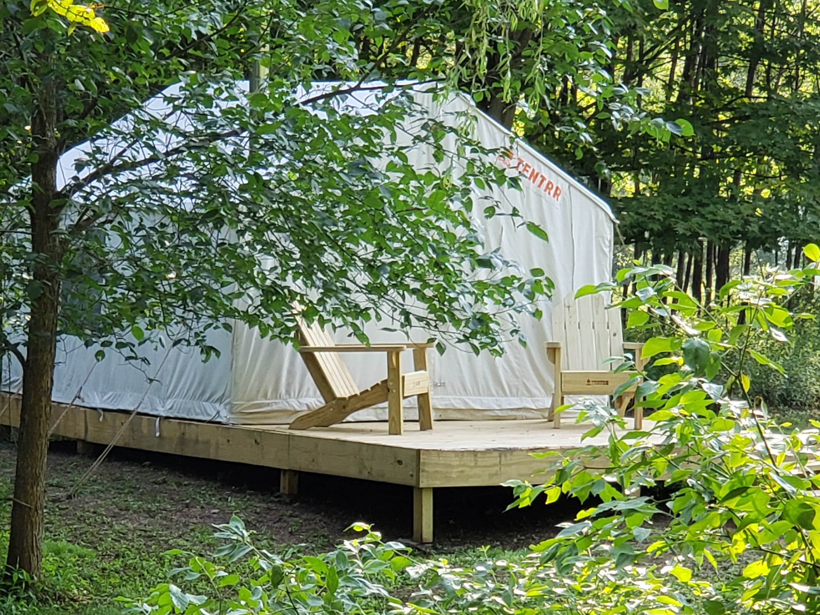 The Dyrt's photo of glamping accommodations at Brewery Place Meadow near Herkimer, NY