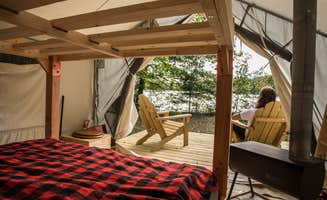 The Dyrt's photo of glamping accommodations at Verona Riverside Retreat near Georgetown, ME