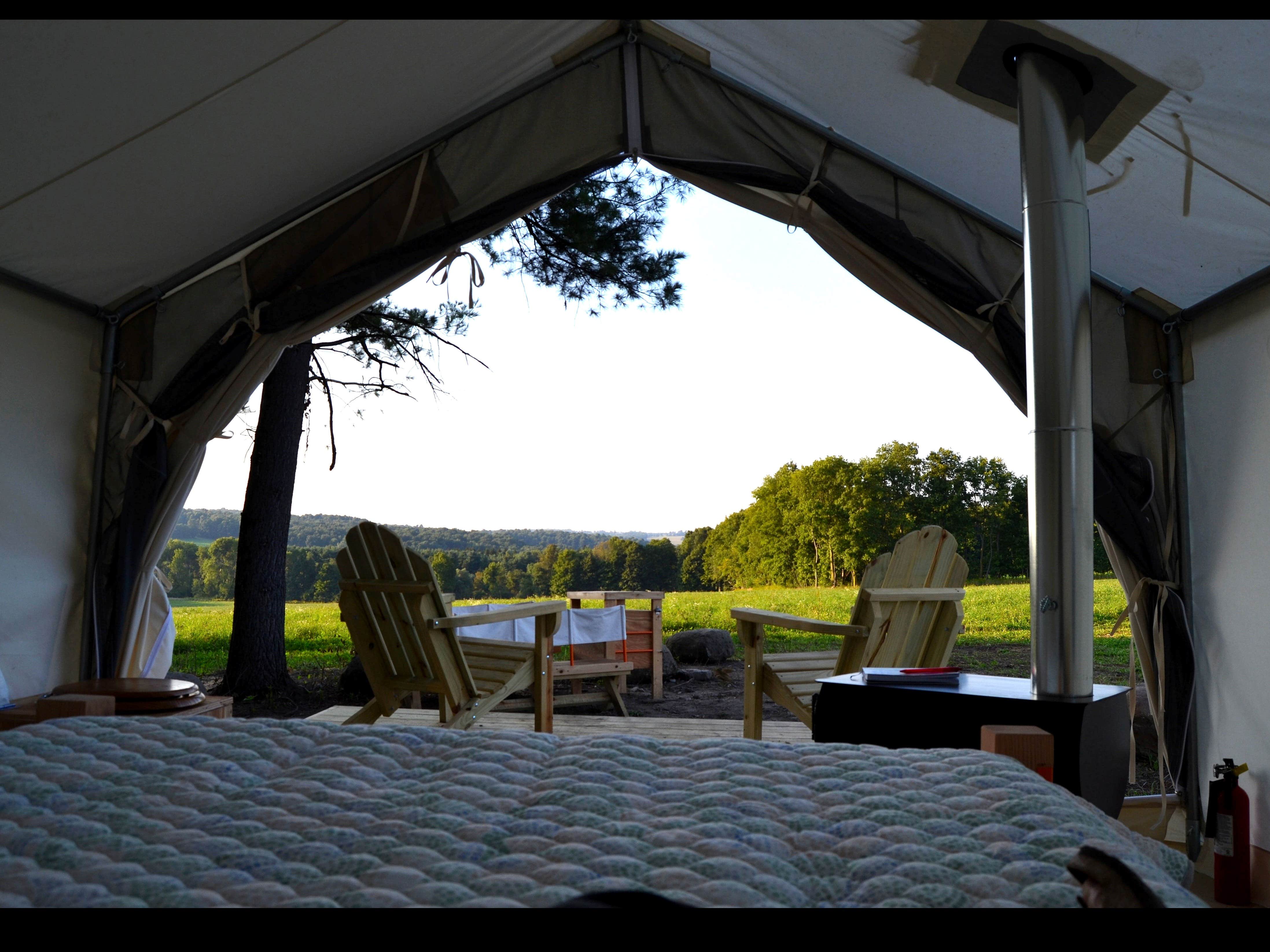 The Dyrt's photo of glamping accommodations at Hemlock Gorge Hideaway near Owego, NY