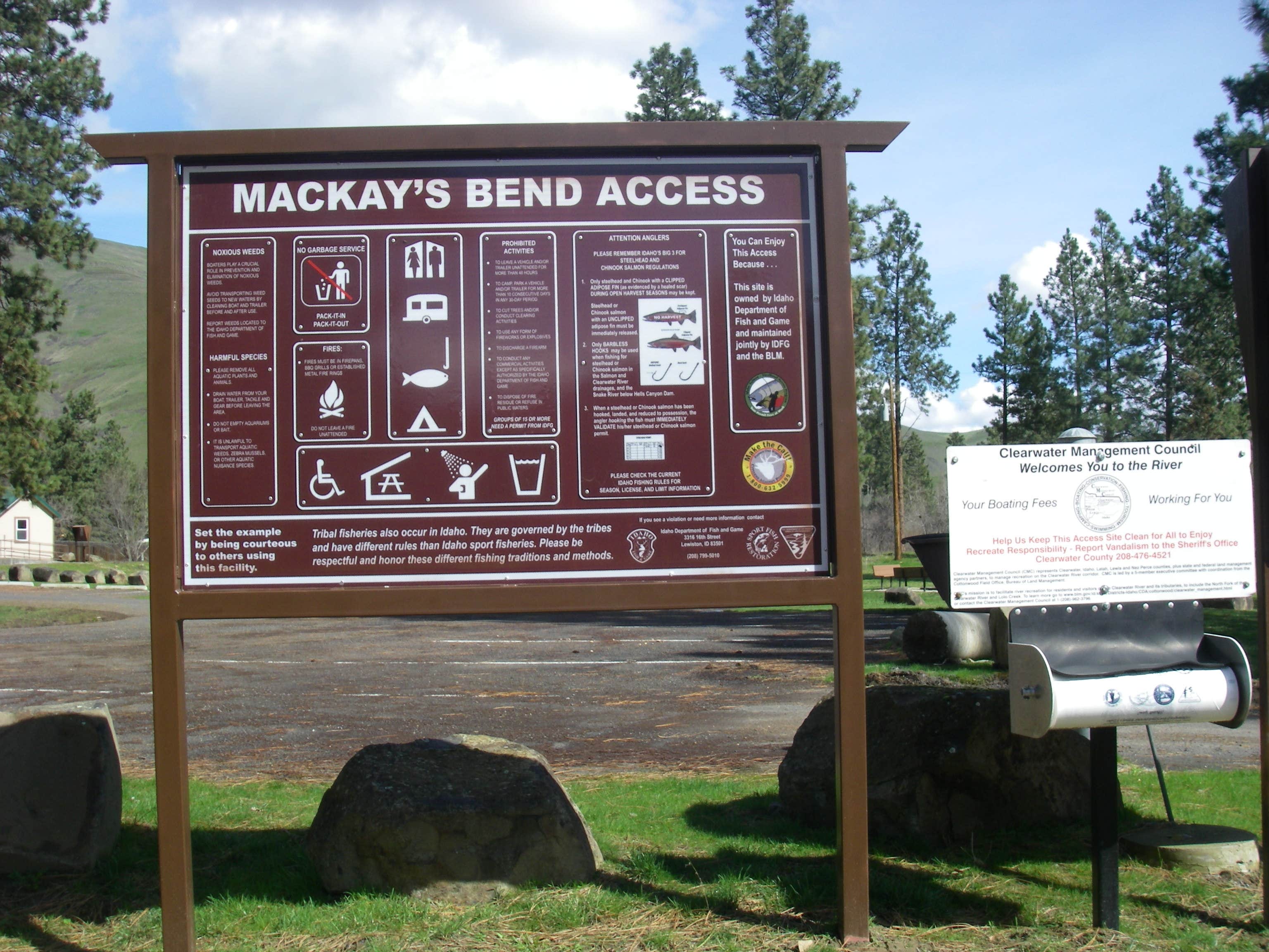 Camping near Gibbs Eddy Clearwater River Access: McKay's Bend Recreation Site, Juliaetta, Idaho