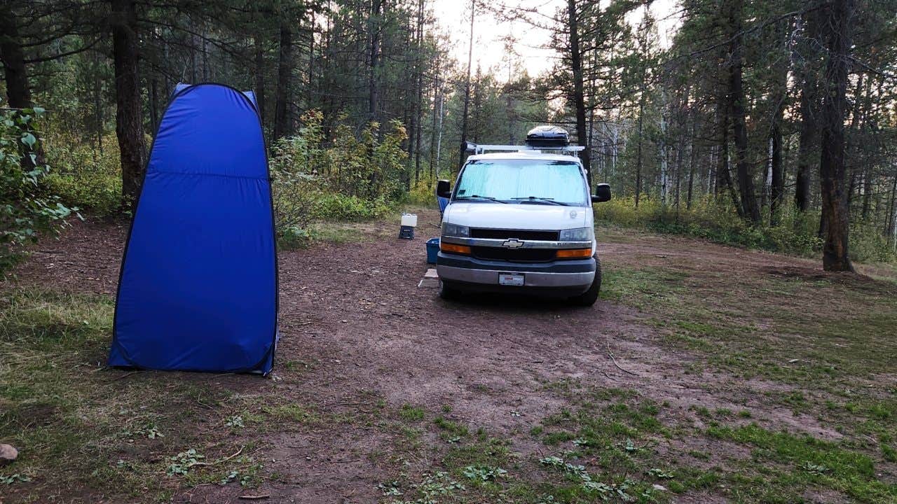 Fred S.'s photo of a dispersed camping area at Lower Rock Creek FR305 Dispersed near Felt, ID