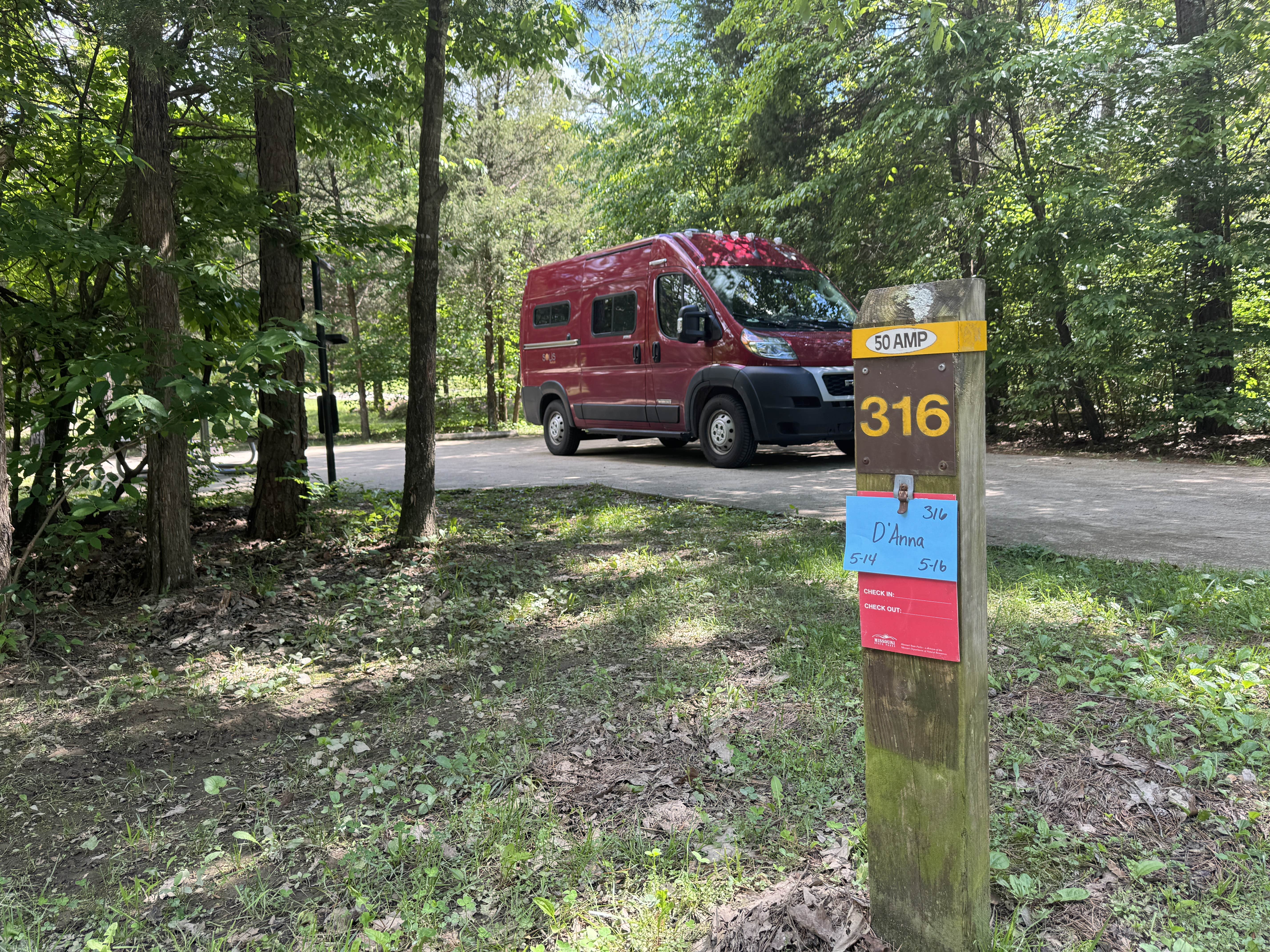Lee D.'s photo of rv camping at Johnson's Shut-Ins State Park Campground near Arcadia, MO