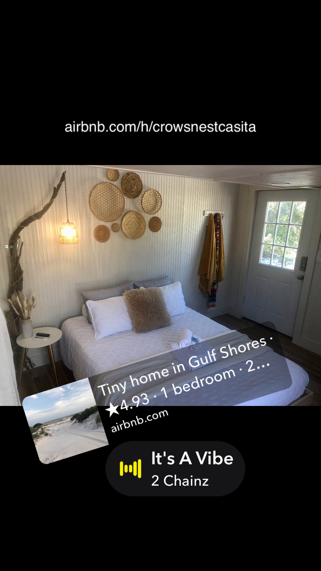 Angie L.'s photo of glamping accommodations at The Crows Nest Casa de Playa near Daphne, AL