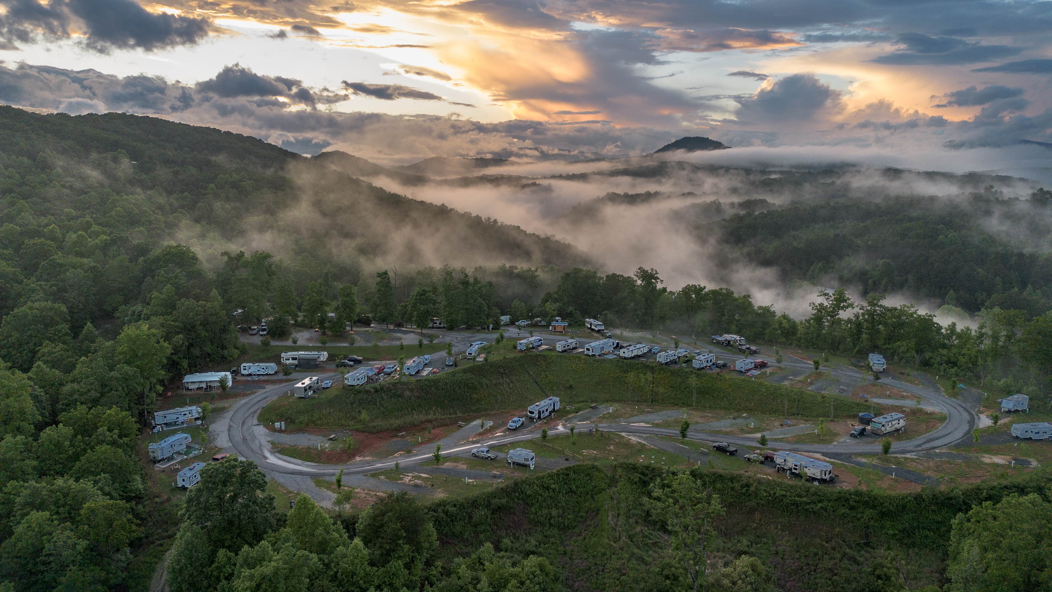 Camping near Long Arm Boat-in Campground 1 — Lake James State Park: Spacious Skies Hidden Creek, Marion, North Carolina