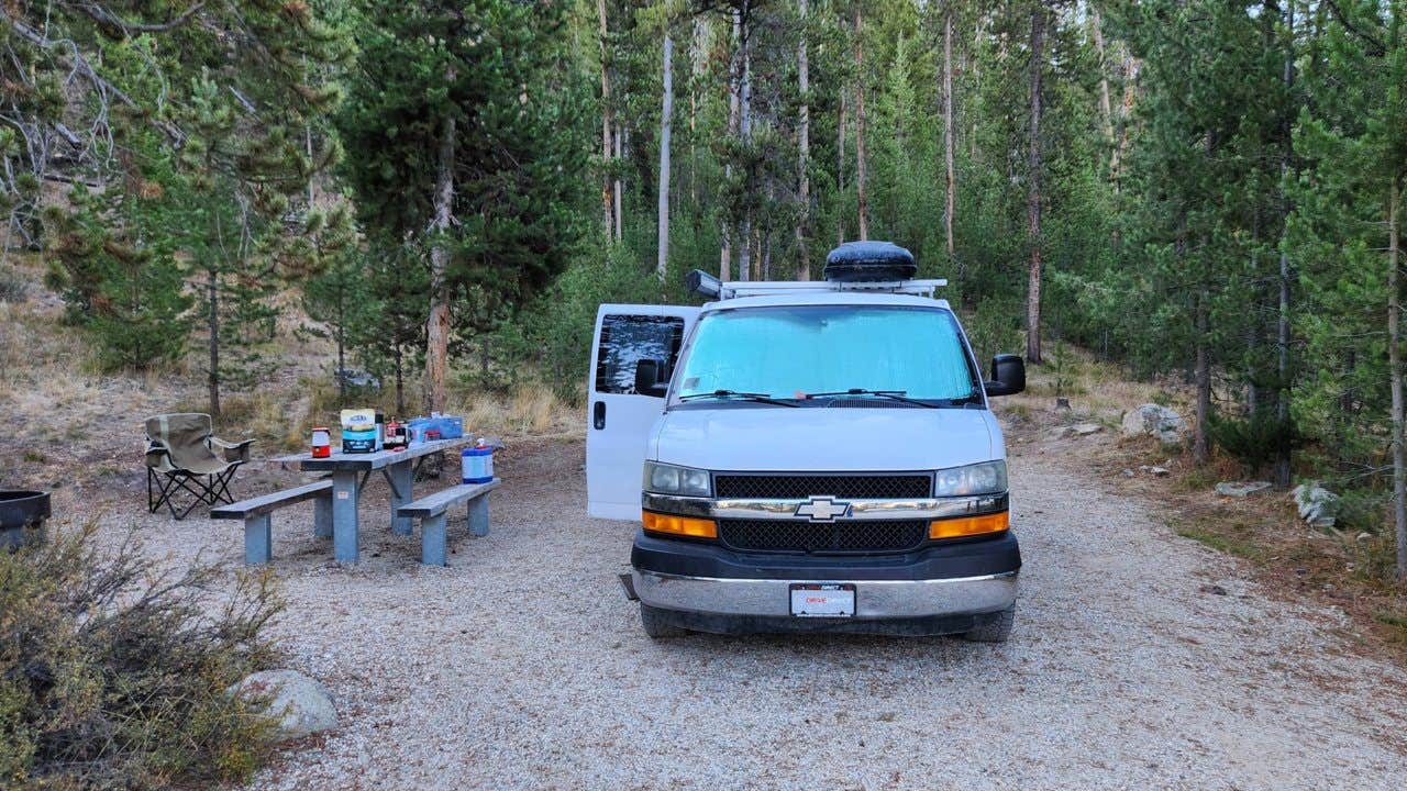 Fred S.'s photo of rv camping at Casino Creek Campground near Stanley, ID