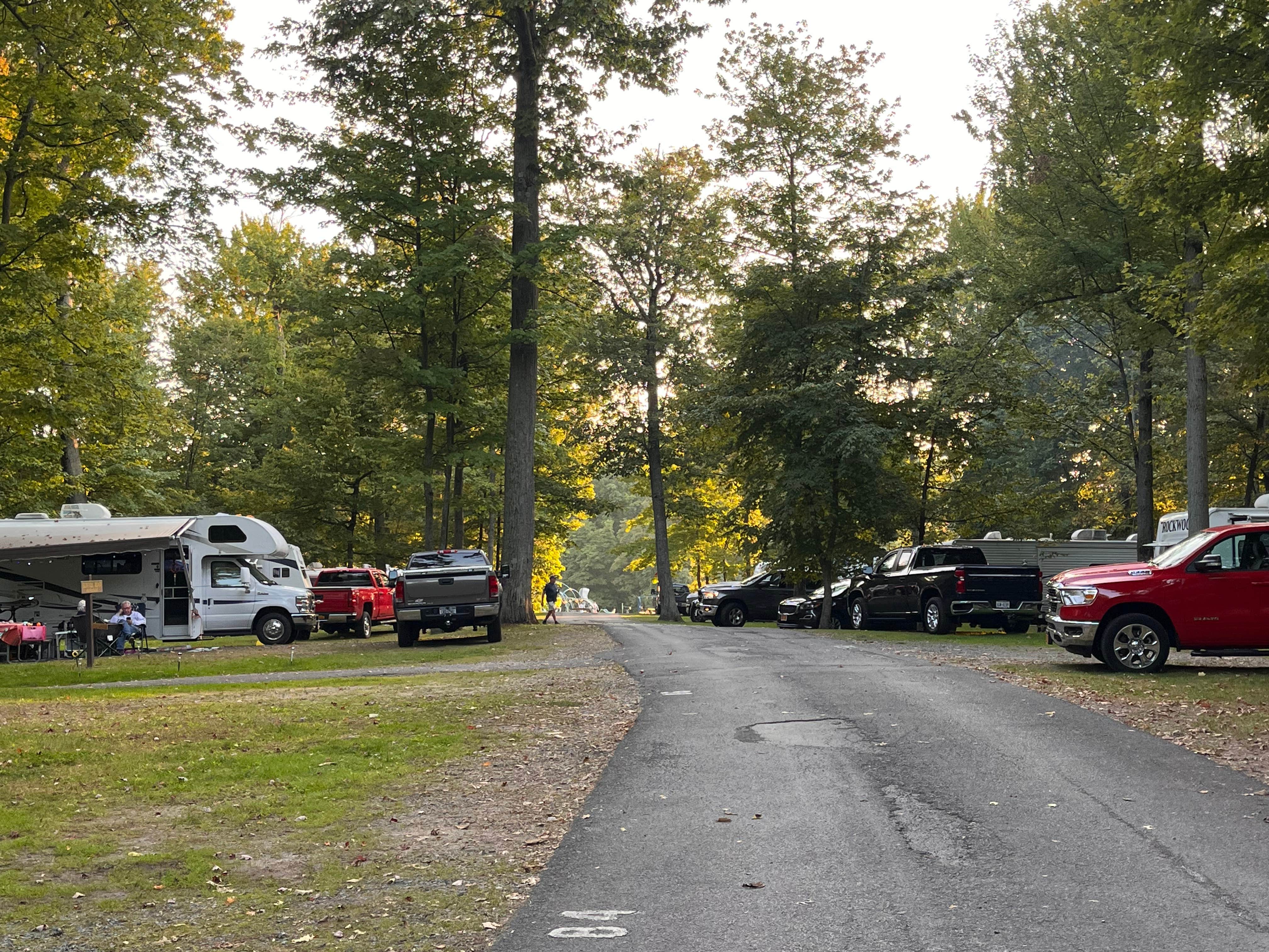 Kim L.'s photo of rv camping at Bluff Camping Area — Fair Haven Beach State Park near Sodus, NY