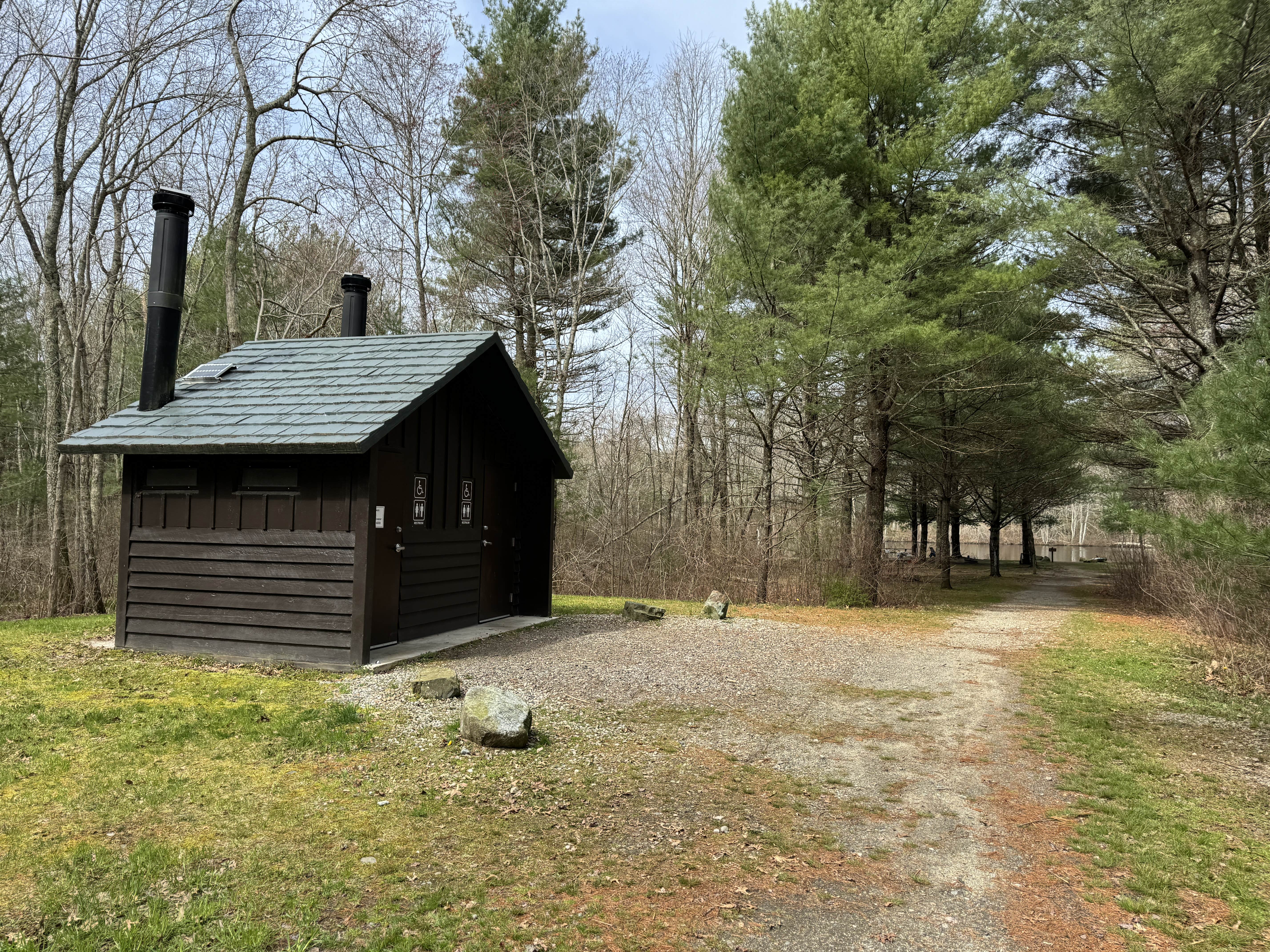 Lee D.'s photo of a cabin at Hopeville Pond State Park Campground near West Suffield, CT