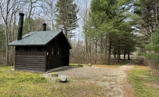 Lee D.'s photo of a cabin at Hopeville Pond State Park Campground near Brookfield, MA