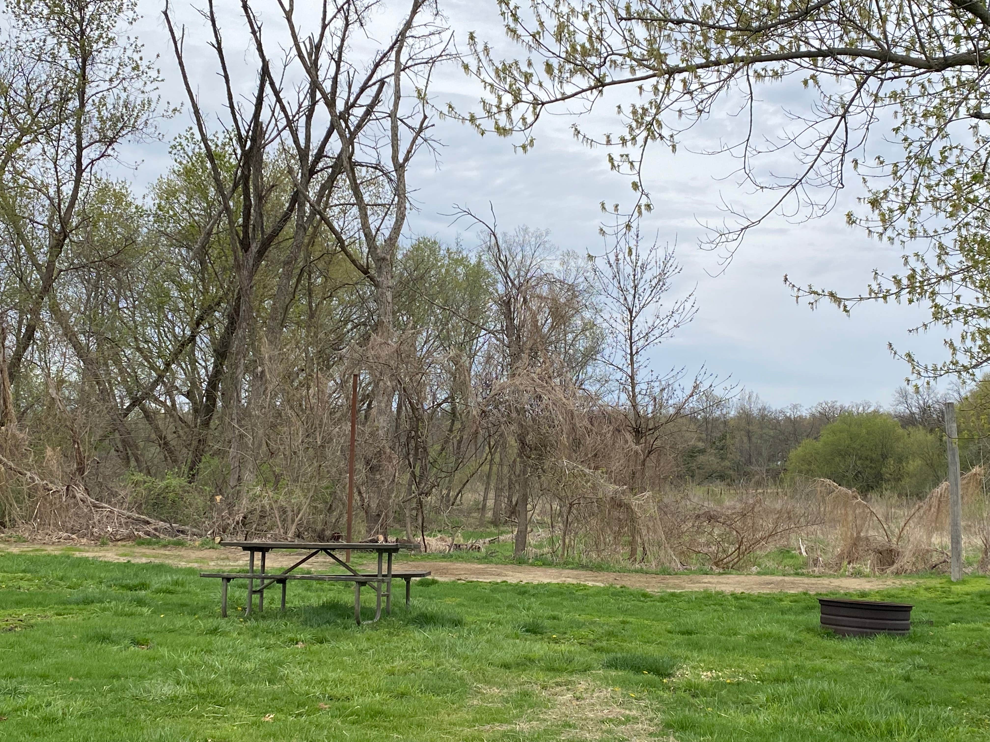 Camper-submitted photo at Franklin Creek State Natural Area Equestrian Campground near Hampshire, IL