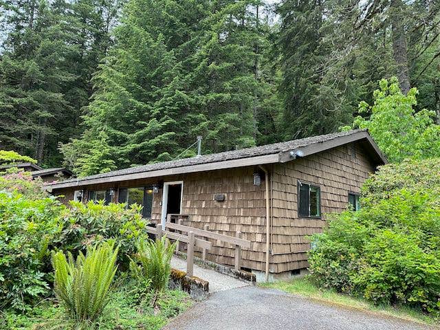 Jeff K.'s photo of a cabin at Smith Creek Village — Silver Falls State Park near Rickreall, OR