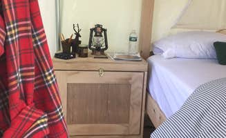 The Dyrt's photo of glamping accommodations at Little Delaware River Camp near Delhi, NY