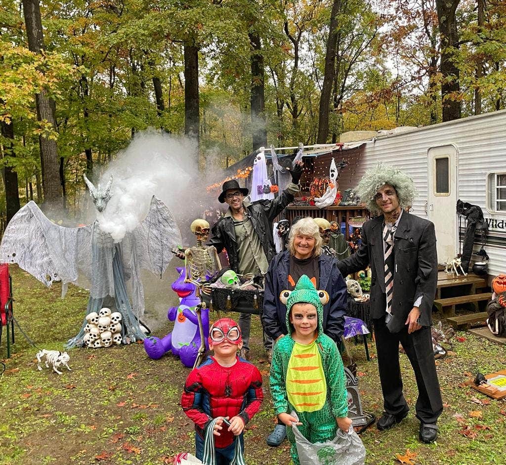 Brett P H.'s photo of camping with pets at Benner's Meadow Run RV Campground near Masontown, PA