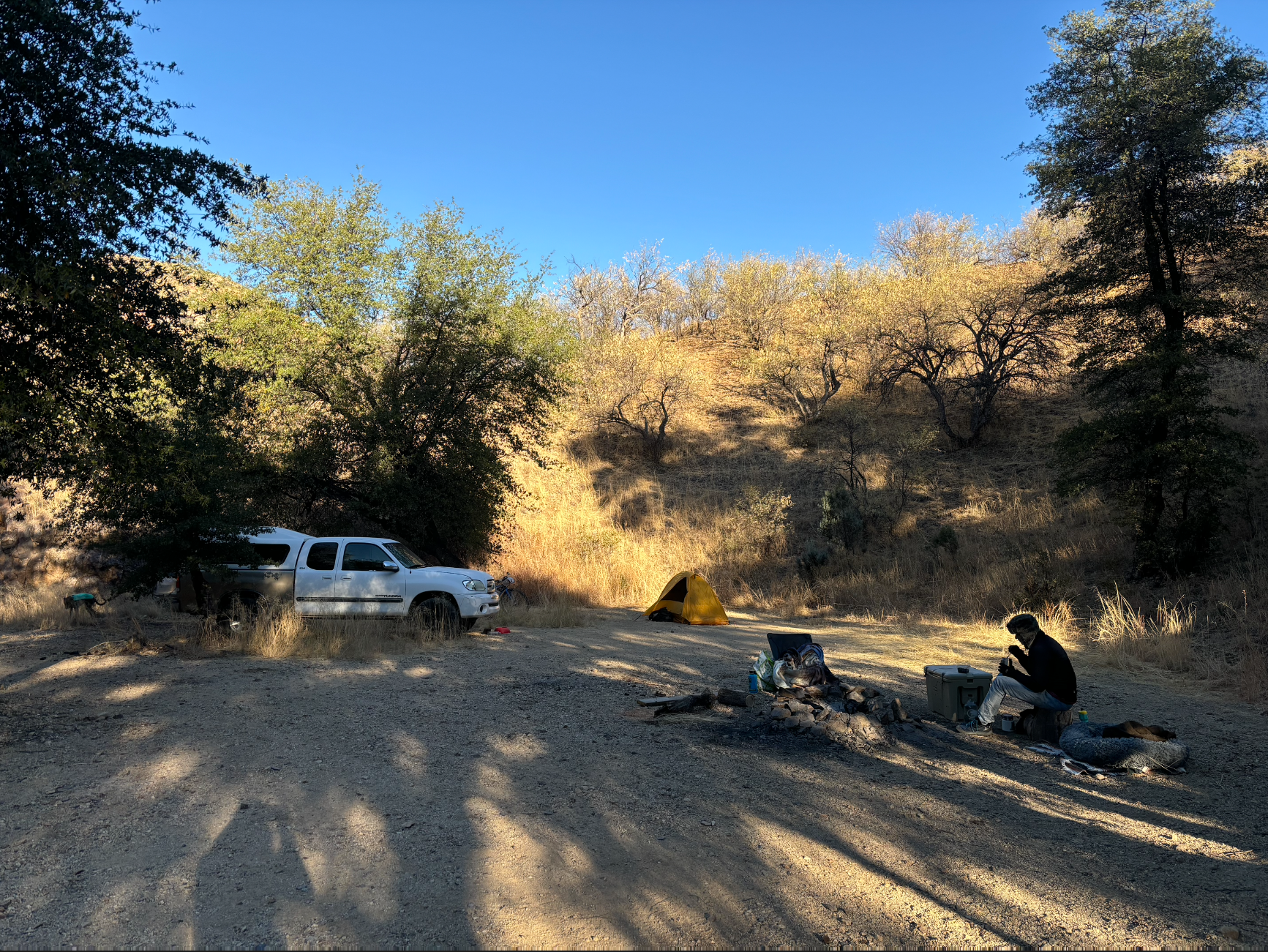 Molly S.'s photo of a dispersed camping area at Harshaw Road Dispersed Camping - San Rafael Canyon near Fort Huachuca, AZ