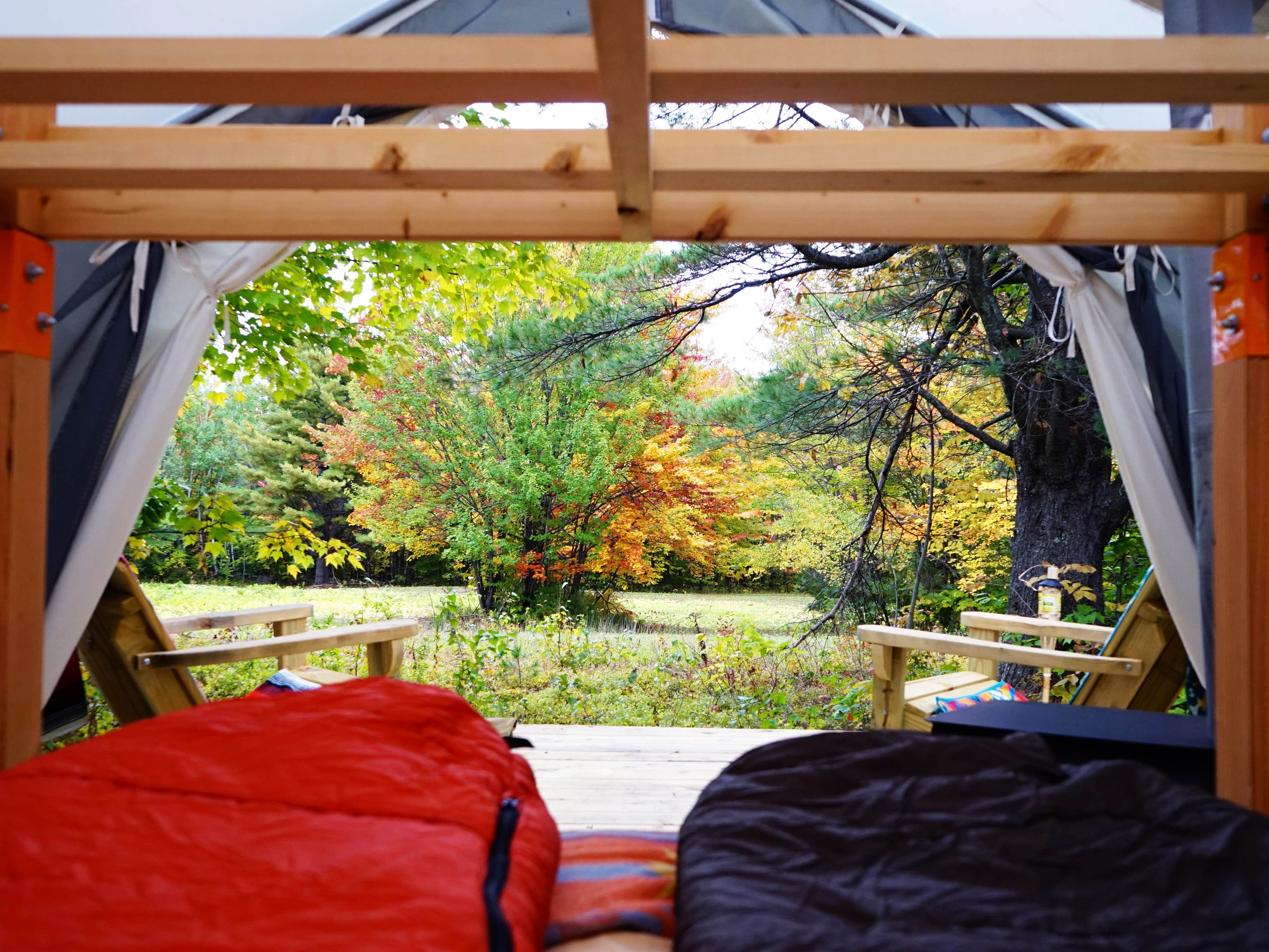 The Dyrt's photo of glamping accommodations at Streaked Mt Top ME. Camp near Glenham, NY