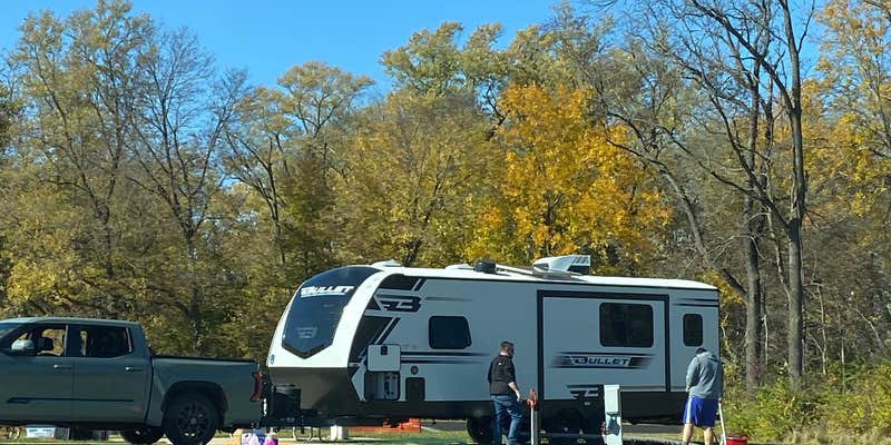Camper submitted image from Woodside Campground, Scott County Park Iowa