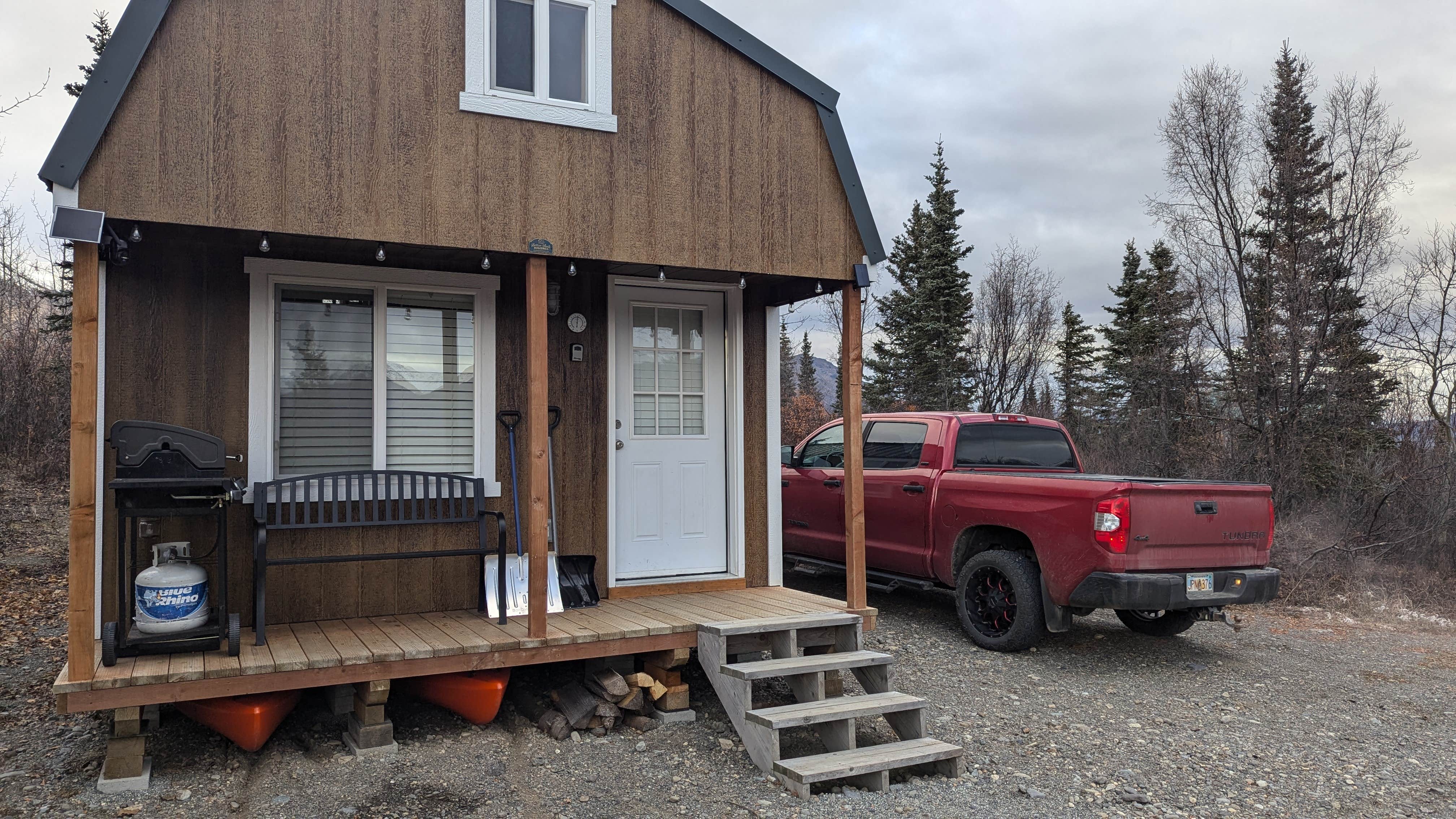 Camper-submitted photo at Denali's Doorstep: Dry Cabin with beds for 4, incredible views, kayaks, and a Fire Pit near Denali National Park and Preserve