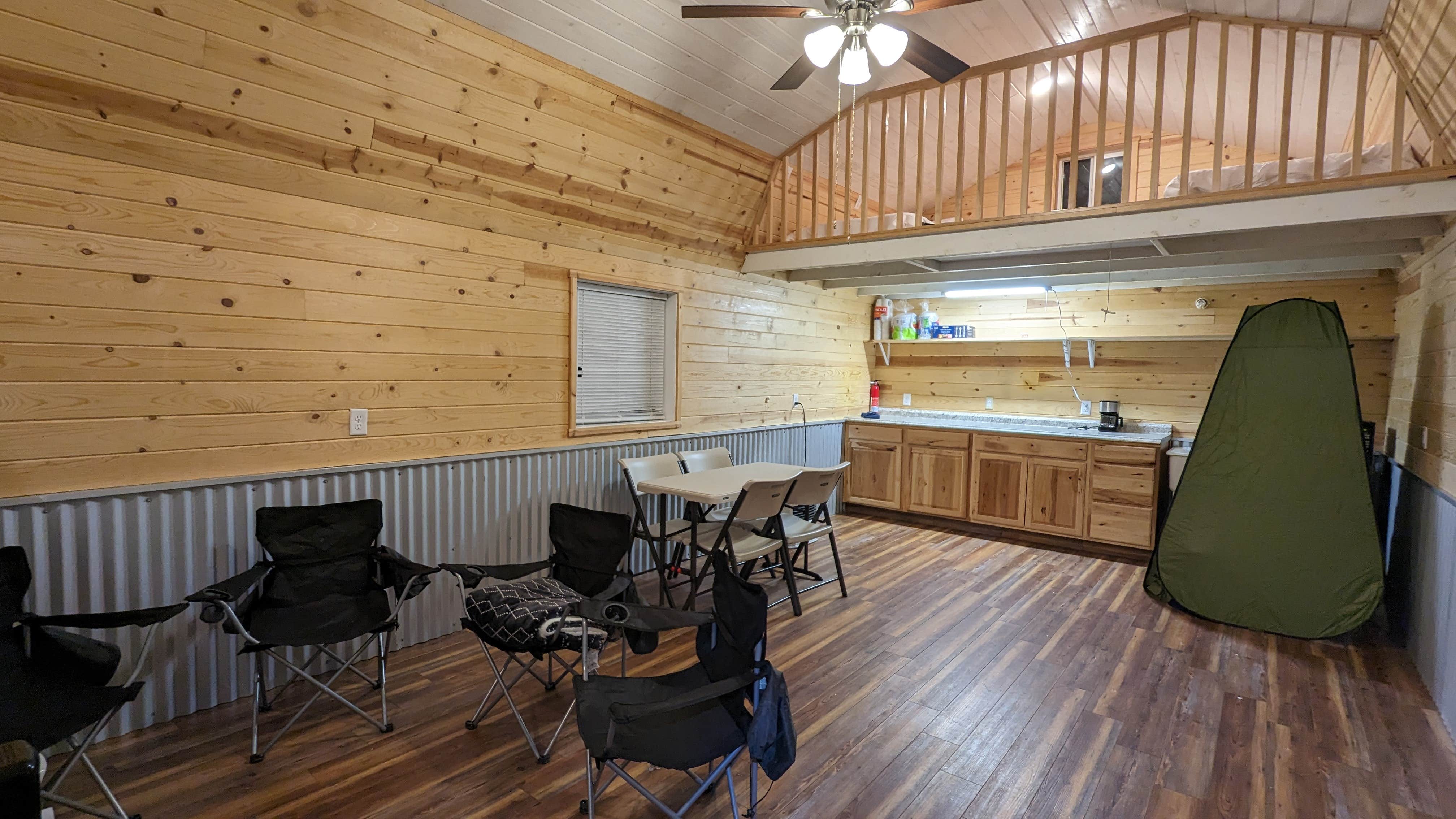 Camper-submitted photo at Denali's Doorstep: Dry Cabin with beds for 4, incredible views, kayaks, and a Fire Pit near Denali National Park and Preserve