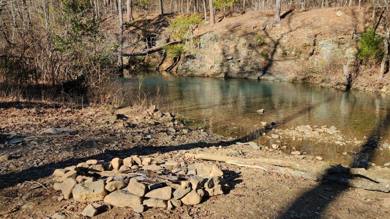 Camper-submitted photo at Forest Rd 179 Creekside Dispersed near Maumelle, AR